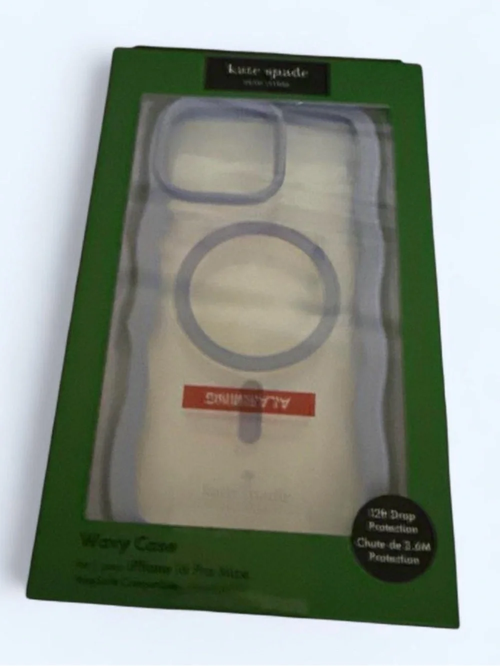 kate spade Clear Wave iPhone Case with Blue Trim